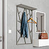 Вішалка для одягу настінна з металу, 600x200 мм, H 1000 мм Loft Сатин, фото 2
