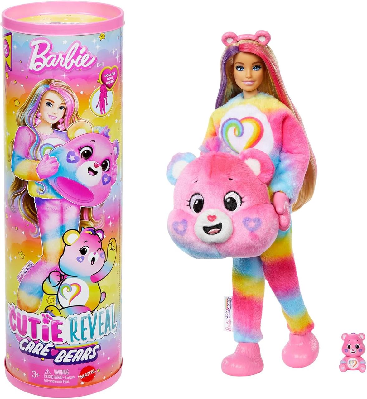 Лялька Barbie "Cutie Reveal" серії "Care Bears: нова хвиля" – ведмедик Єдність, фото 1