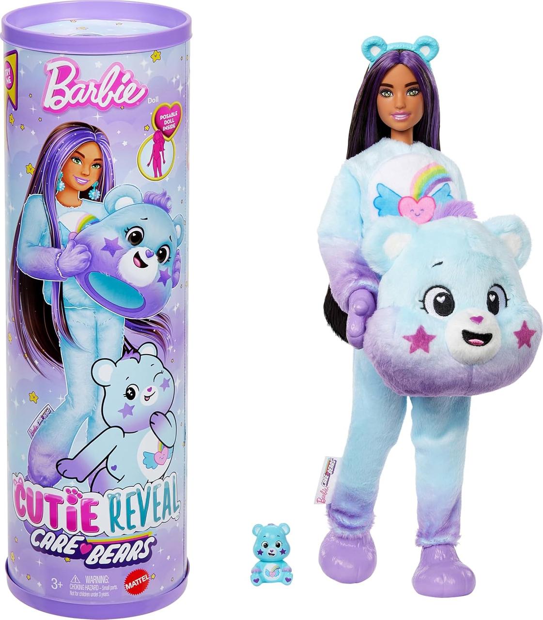 Лялька Barbie "Cutie Reveal" серії "Care Bears: нова хвиля" – ведмедик Мрійник, фото 1