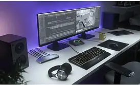 Док-станція Corsair TBT100 Thunderbolt 3 (silver, HDMI, Power Delivery, RJ-45) (CU9000001EU)