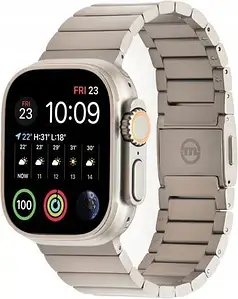 Ремінець для розумних годинників Mobile Origin Titanium Band до Apple Watch 49/45/44/42mm срібний