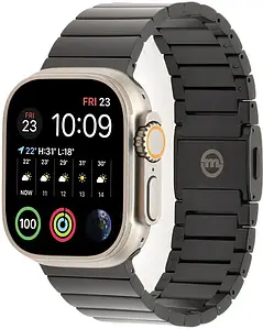 Ремінець для смарт-годинника Mobile Origin Titanium Band для Apple Watch 49/45/44/42mm Black (AWTBTITANBLK)