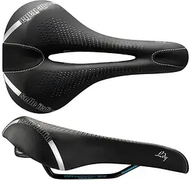 Велосипедне сидіння Selle Italia Lady E Bike Gel Flow L 310G Чорно-синє сидіння 022H901Ihc001