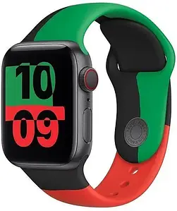 Ремінець для смарт-годинника Apple pasek sportowy Black Unity SB-Reg 40mm (MJ4V3ZMA)
