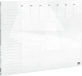 Дошка для презентацій Nobo Скляна Сухостиральна Дошка з Тижневим Планувальником Home