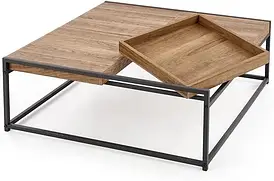 Садова лавка Halmar Frigate з медовим горіхом, чорного кольору