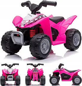Електромобіль дитячий Sun Baby квадроцикл Honda TRX рожевий