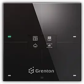 Панель керування розумний дім Grenton Smart Home 4B Oled Tfbus Black (Sps204T01)