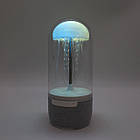 Портативна колонка Bluetooth нічник Медуза з м'якою підсвіткою і стереозвук для дому, фото 8