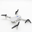 Квадрокоптер із 2 камерами 4K E88 Dual білий політ до 20 хв дальність 100 м у комплекті кейс, фото 4