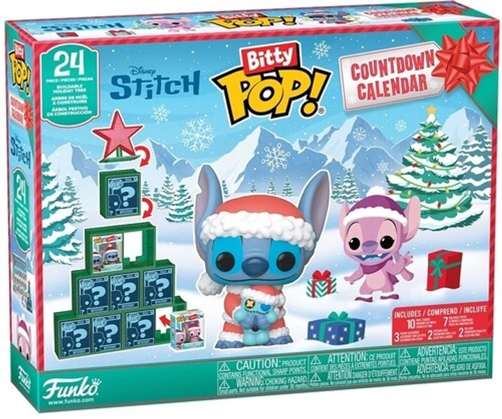 Funko Bitty Pop Countdown Calendar Stitch Holiday 2025 Адвент календар, фото 1
