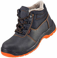 Спецвзуття зимове робоче, черевики шкіряні захисні утеплені, без металевого носка, захисне робоче взуття