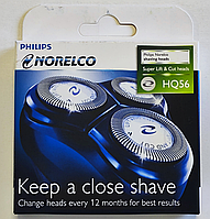 Бритвені головки Philips HQ56 Lift & Cut (3 сітки + 3 ножі)