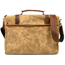 Чоловічий портфель із канвасу та шкіри наппа TARWA RYw-3920-3md, фото 4