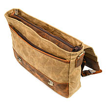 Чоловічий портфель із канвасу та шкіри наппа TARWA RYw-3920-3md, фото 5