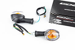 Поворотник овальний "RACE", прозоре скло, к-кт 2шт, ФАРИ, ПОВОРОТИ, SV-366020