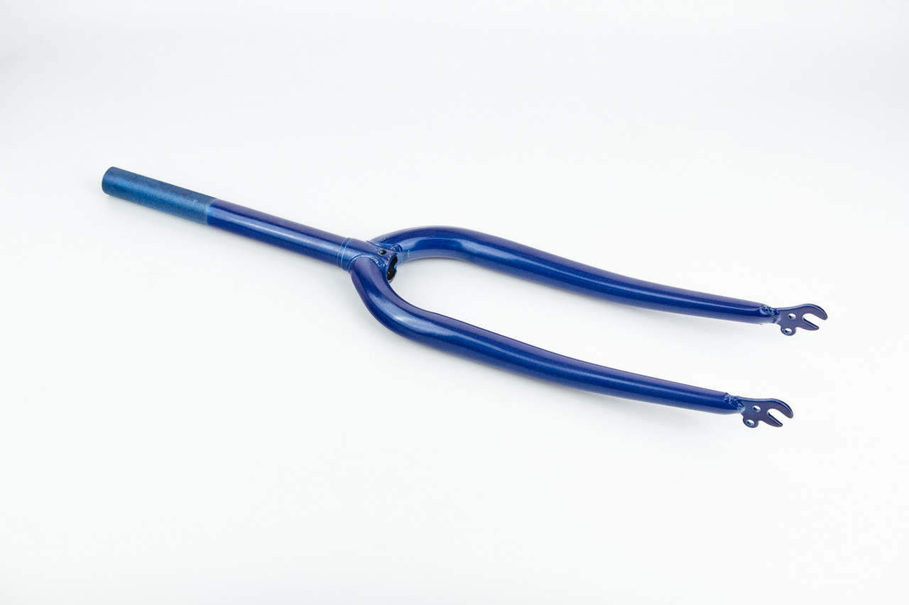 Вилка 24" з різьбою 1" (25,4мм), шток 240мм, синя, ВЕЛОЗАПЧАСТИНИ, SV-412215, фото 1