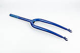 Вилка 24" з різьбою 1" (25,4мм), шток 240мм, синя, ВЕЛОЗАПЧАСТИНИ, SV-412215, фото 2