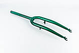 Вилка 26" з різьбою 1" (25,4мм), шток 240мм, V-brake, зелена, ВЕЛОЗАПЧАСТИНИ, SV-412217, фото 2