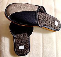 Тапки кожаные мужские.40