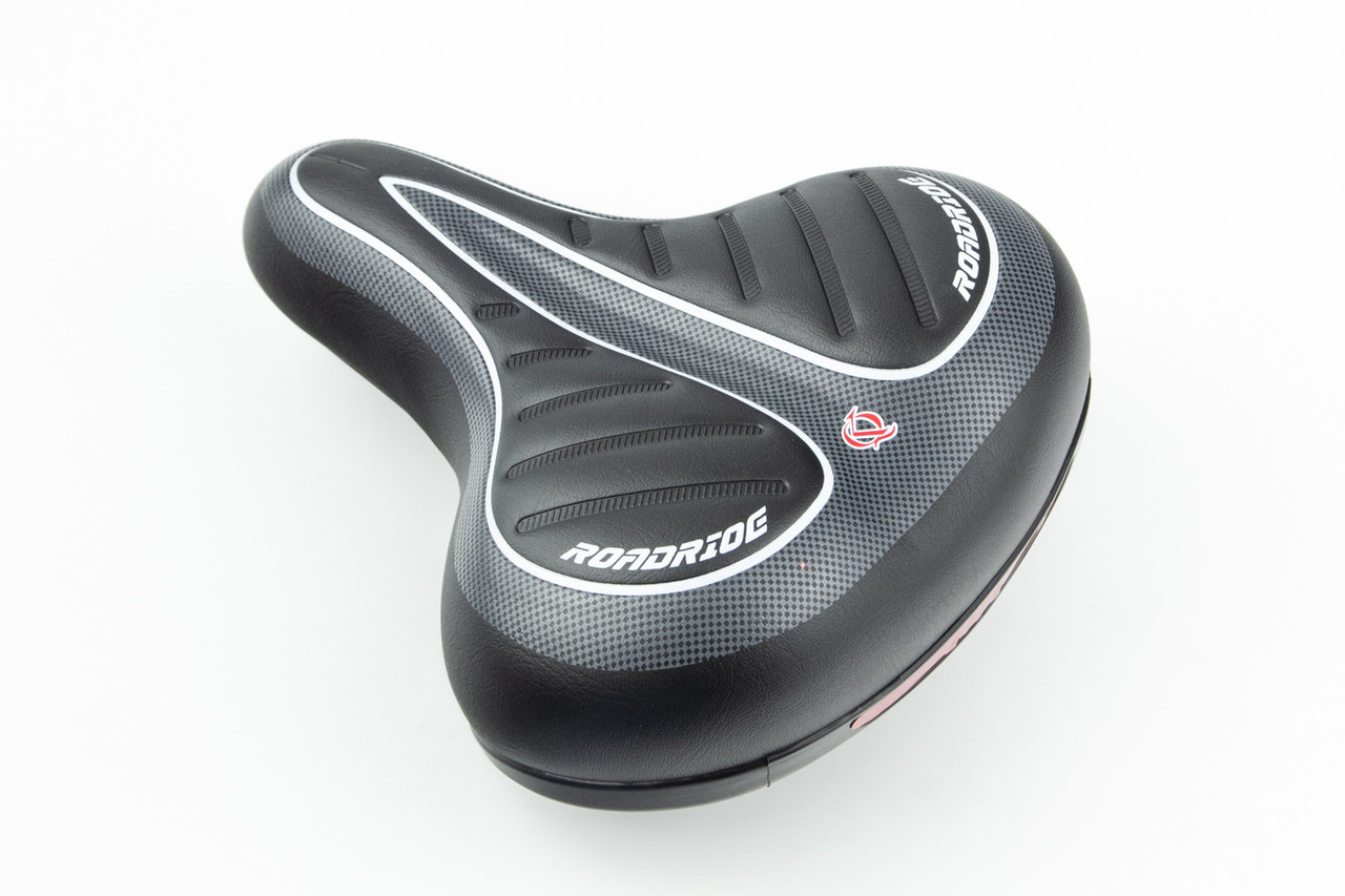 Сидіння ХВЗ 245x210мм, чорно-сіре SD-7234, ВЕЛОЗАПЧАСТИНИ, SV-412226, фото 1