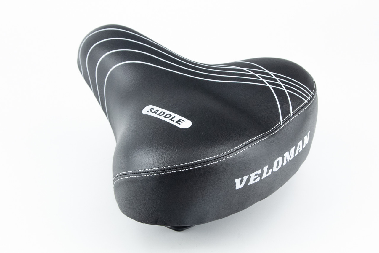 Сидіння ХВЗ 260x220мм, на металевій основі, чорне VELOMAN S007, ВЕЛОЗАПЧАСТИНИ, SV-412176, фото 1