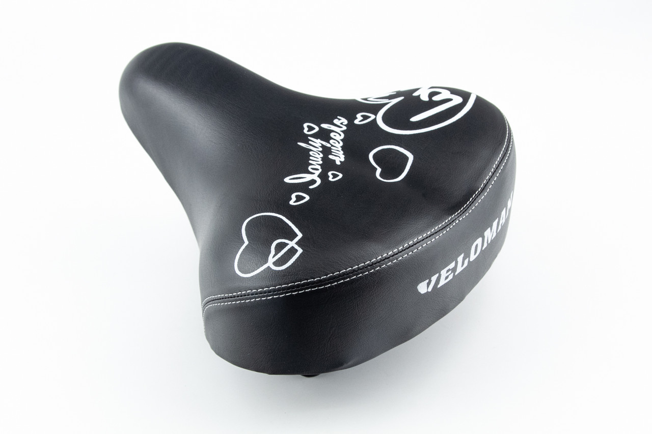 Сидіння ХВЗ 260x220мм, на металевій основі, чорне VELOMAN S008, ВЕЛОЗАПЧАСТИНИ, SV-412177, фото 1