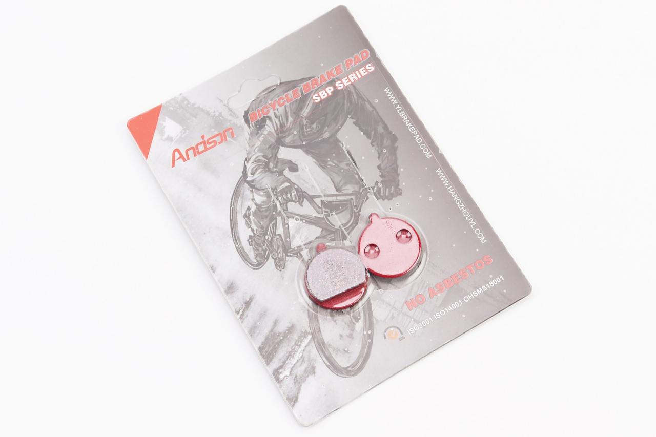 Гальмівні колодки Disk-brake (Xiaomi Mijia M365 Pro, Kugoo M4, M4 Pro), червоні YL-1063, ВЕЛОЗАПЧАСТИНИ, SV-412040, фото 1