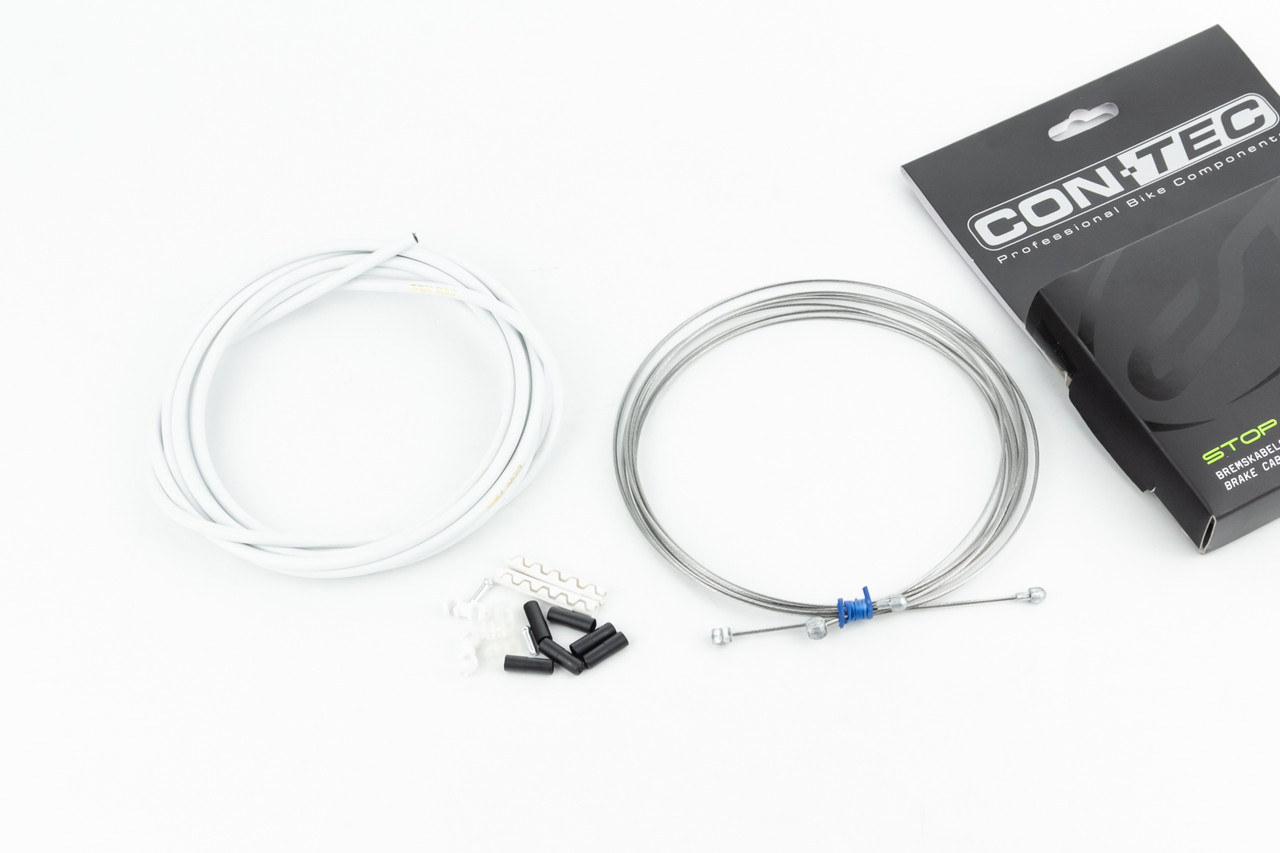 Гальмівний комплект універсальний "ПОВНИЙ" (сорочка 5мм х 3м, троса Slick Stainless 1350/2350мм, ковпачки, кінцевики, фіксатори,, фото 1