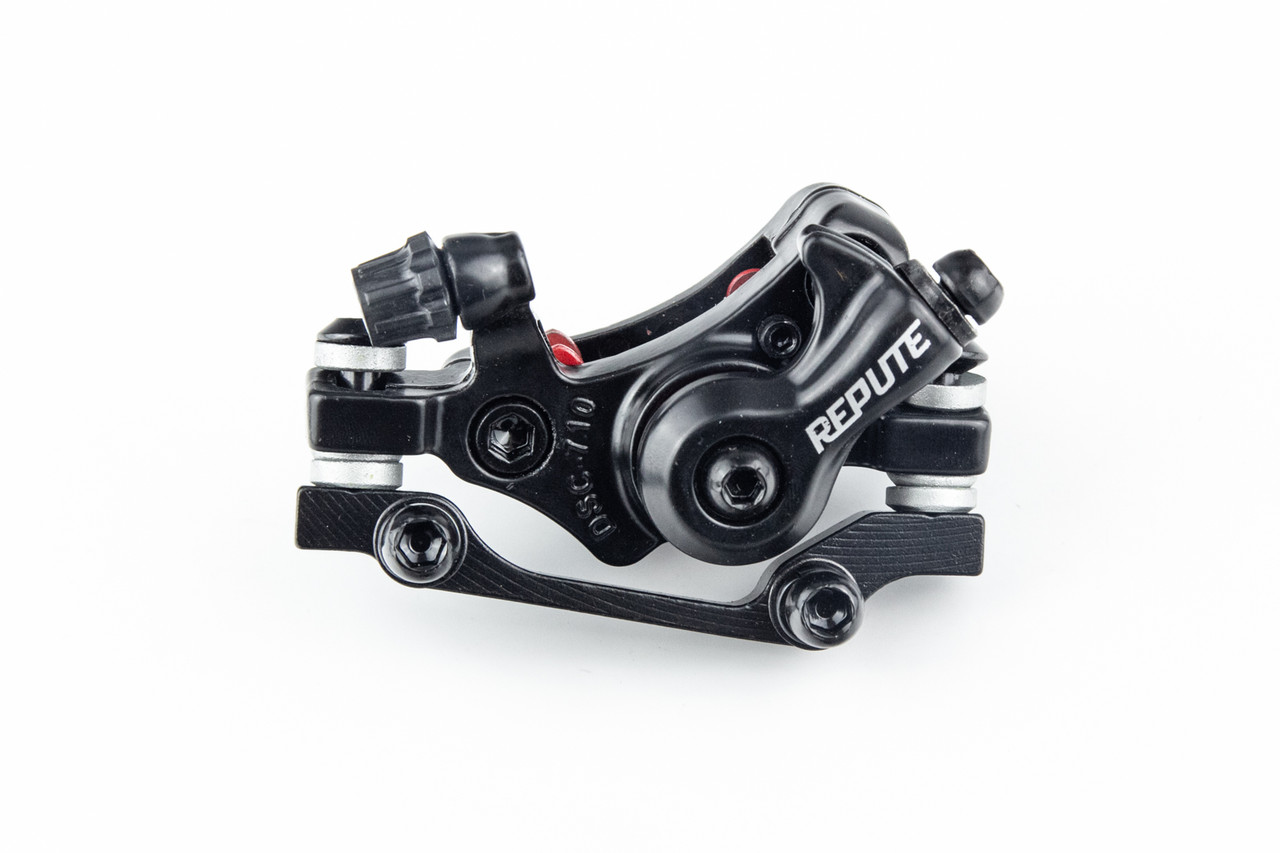 Гальмівний супорт передній (F160/R140мм), чорний DSC-710F, ВЕЛОЗАПЧАСТИНИ, SV-412169, фото 1