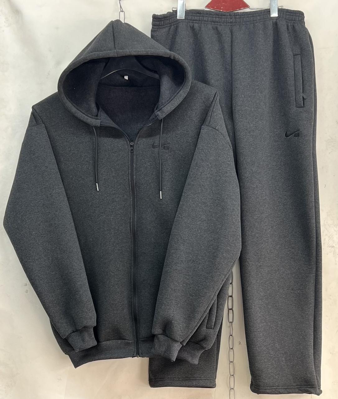 Теплий спортивний костюм чоловічий батал на флісі, фото 1