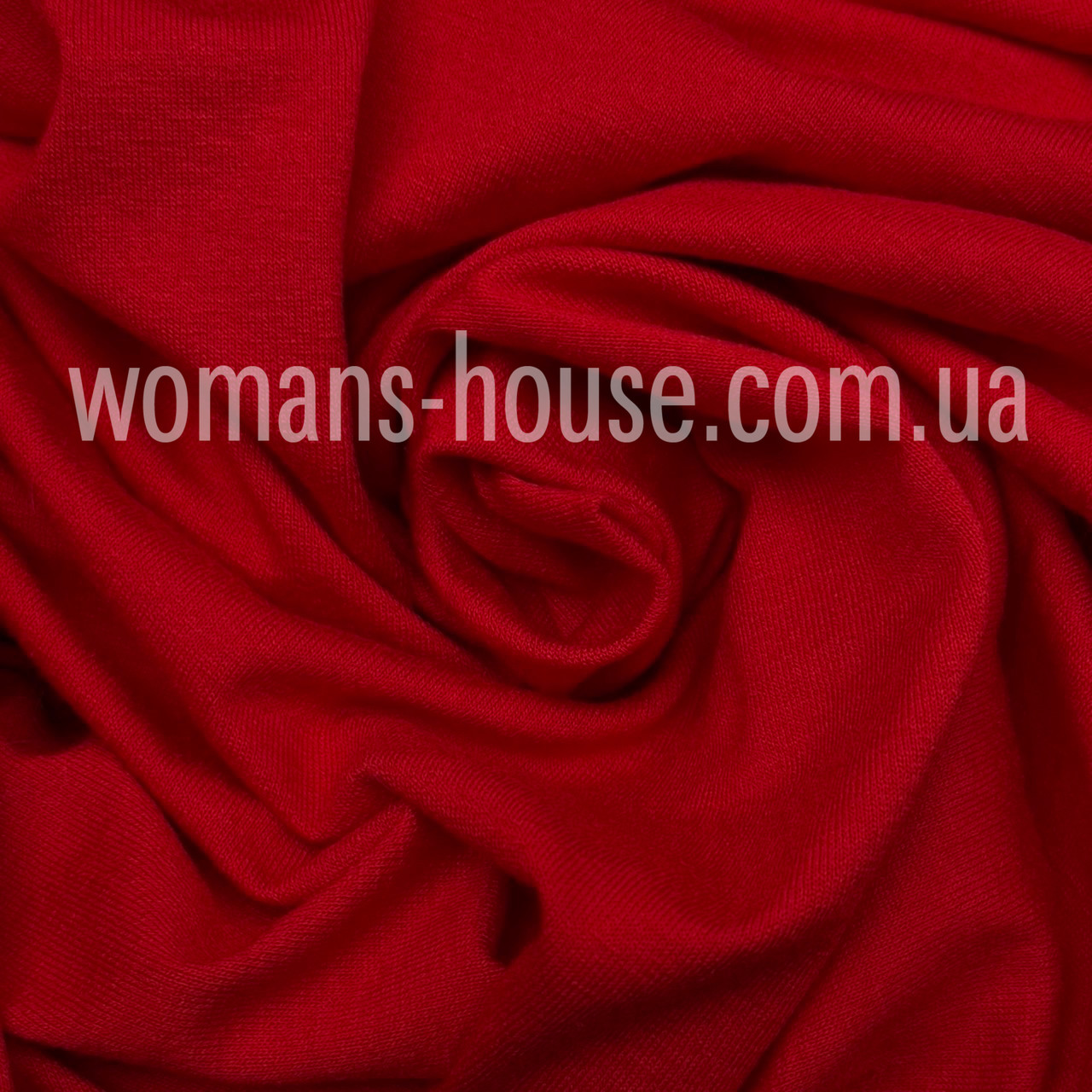 Трикотаж Віскоза стрейч однотон 180 см Туреччина 180 г/м2 Червоний, фото 1