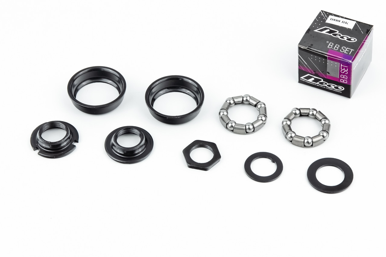 Кріплення каретки BMX з чашками Ø43,1мм, чорне B888, ВЕЛОЗАПЧАСТИНИ, SV-411390, фото 1