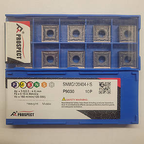 SNMG120404-HS P9030 PROSPECT (Сталь, Нержавіюча сталь, Чавун) Твердосплавна пластина, фото 2