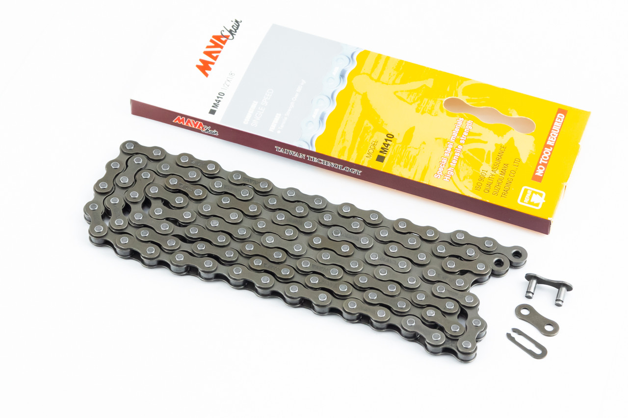Ланцюг приводний 1/2х1/8"х112L 1 швидкість, коричневий M-410, ВЕЛОЗАПЧАСТИНИ, SV-411625, фото 1