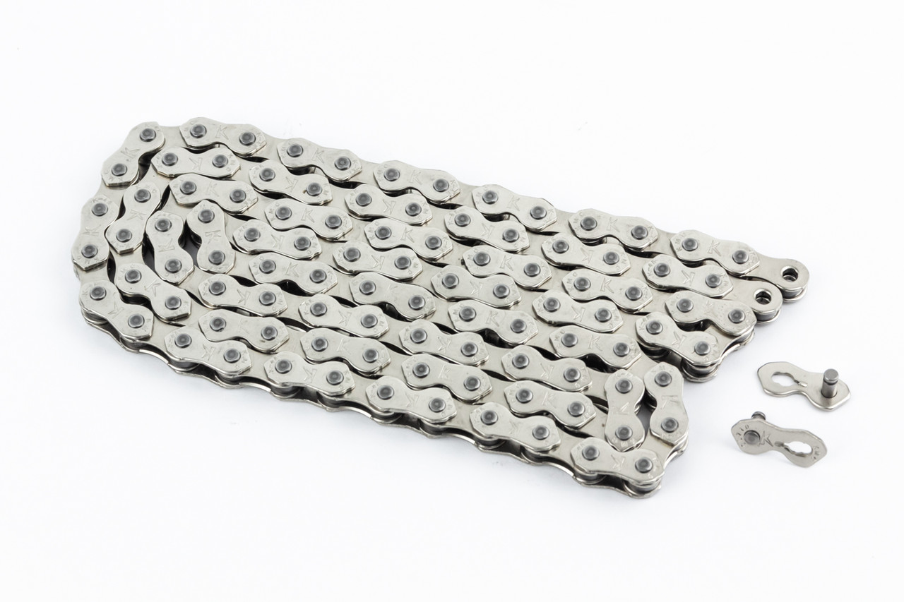 Ланцюг приводний BMX 1/2х1/8"х100L 1 швидкість, срібляста K710 (без упаковки), ВЕЛОЗАПЧАСТИНИ, SV-411361, фото 1