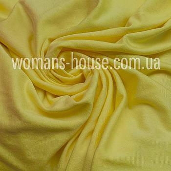 Трикотаж Віскоза стрейч однотон 180 см Туреччина 180 г/м2 Жовтий