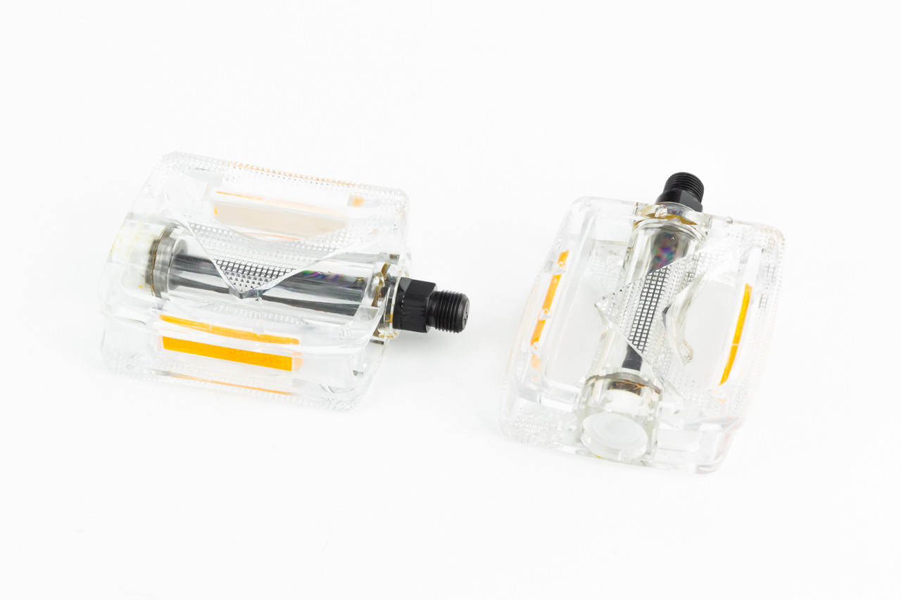 Педалі MTB 9/16" (110x86x29мм) полікарбонатні, прозорі HC-JD185, ВЕЛОЗАПЧАСТИНИ, SV-406416, фото 1