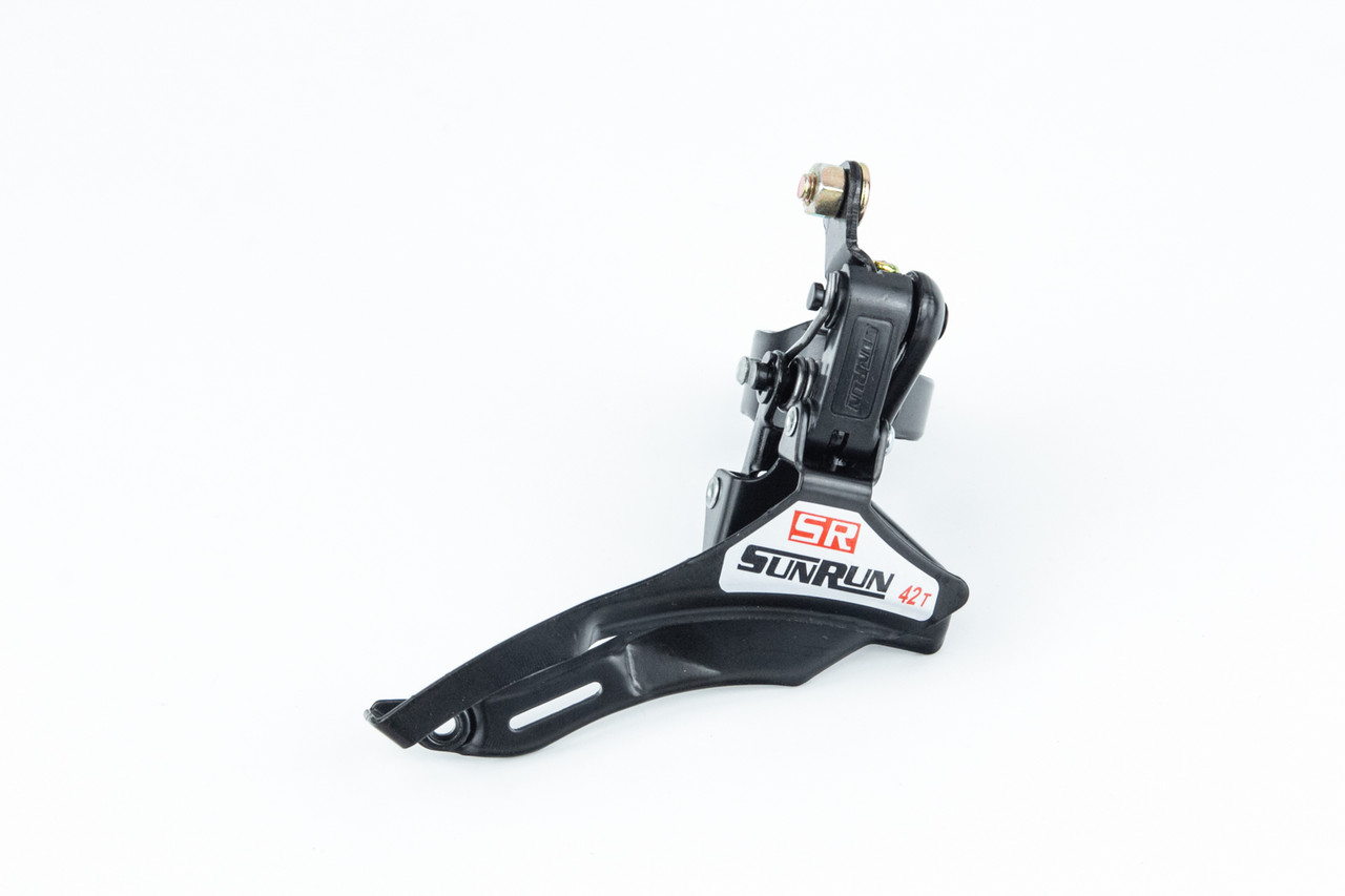 Перемикач ланцюга передній з нижньою тягою, кріпл. 31,8 мм, під зірку 42Т, чорний FD-QD-35, ВЕЛОЗАПЧАСТИНИ, SV-412193, фото 1