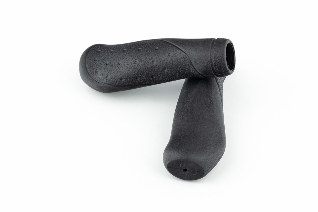 Ручки керма 125мм, ергономічні, чорні GR-36B, ВЕЛОЗАПЧАСТИНИ, SV-406769, фото 1