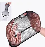 Шапочка в сітку під перуку чи шиньйон для короткого і дового волосся чорна, фото 2