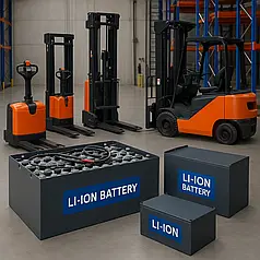 Виготовлення Li-ion тягових батарей для складської техніки
