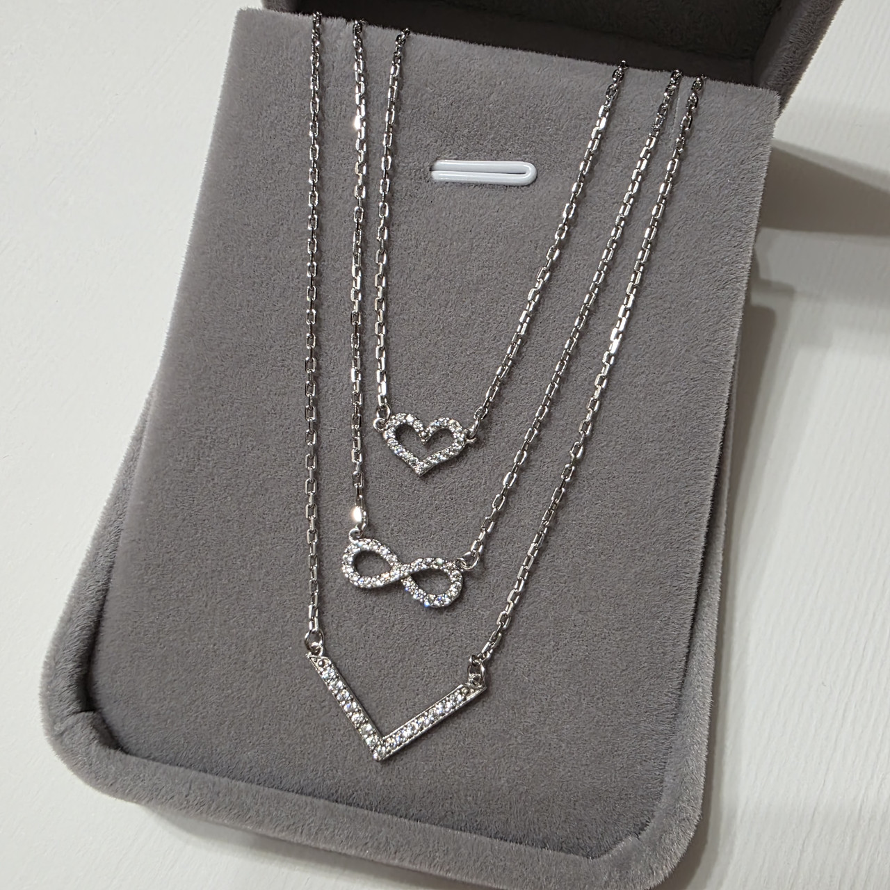 Срібне потрійне кольє Надія