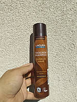 Сухий шампунь Lacura Hair для темного волосся 200 мл об єм і свіжість без миття, без білих слідів