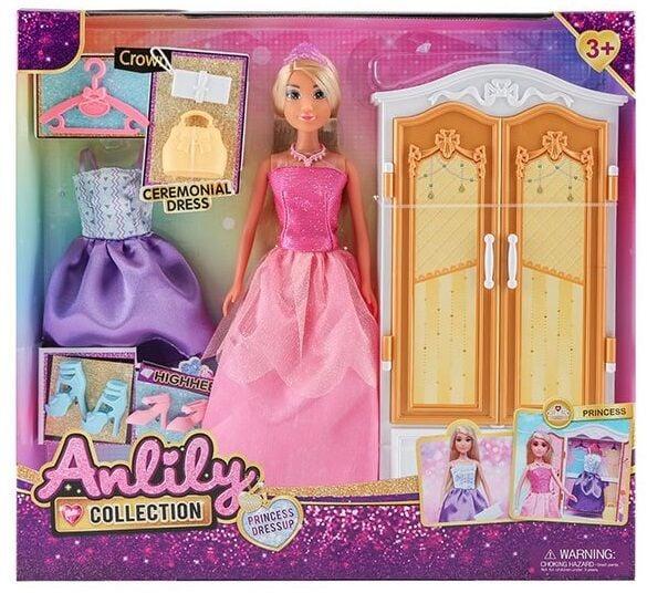 Лялька 616329 (18) висота: 30 см, аксесуари, одяг, взуття, шафа, в коробці