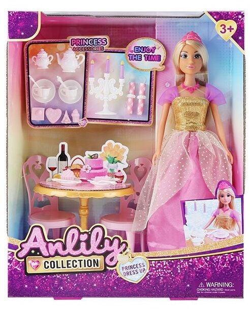 Лялька 616338 (12) висота 30 см, знімний одяг, аксесуари, стіл та стільці, в коробці