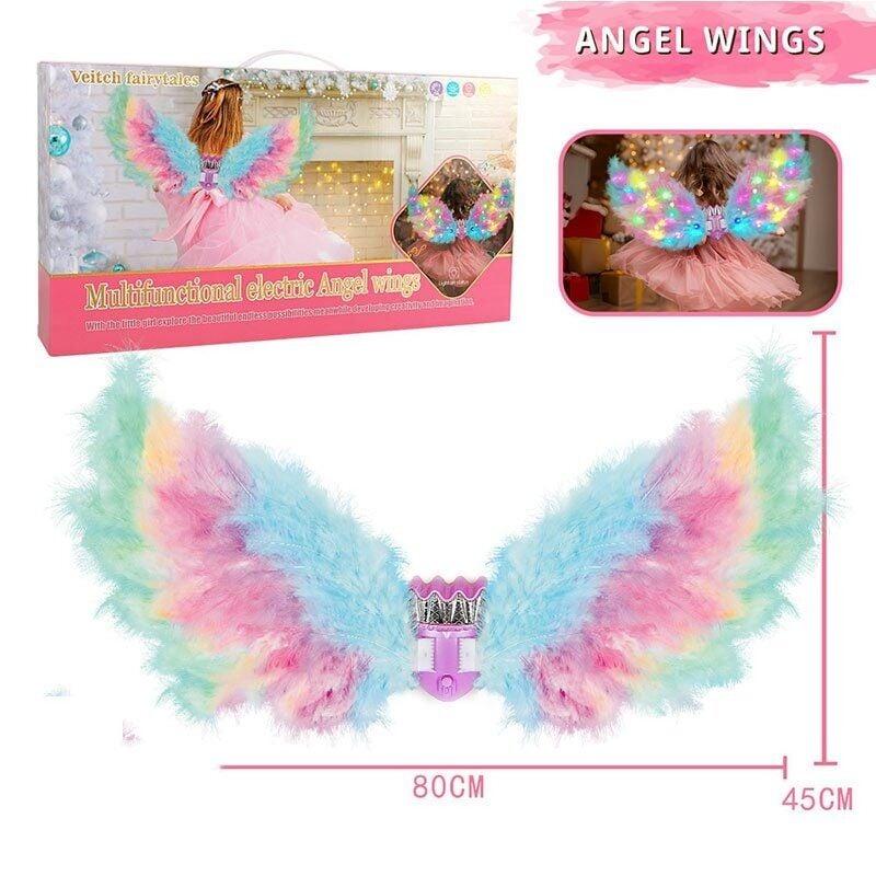 Крила D 2401-1 A (18/2) 80х45 см, підсвічування, рух, мелодія, ремінці для кріплення, режими підсвічування, беззвучний режим, в