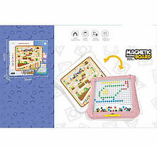 Магнітна мозаїка CH 1151 (24) 2 варіанти гри, лабіринт, двостороння ігрова панель, магнітний стилус, двосторонні картки із