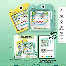 Магнітна мозаїка ME 078 (24/2) “Динозавр”, магнітний стилус, картки із завданнями, в коробці
