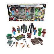 Набір ігрових фігурок Майнкрафт 7 героїв, аксесуари та зброя Фігурки Minecraft Movie